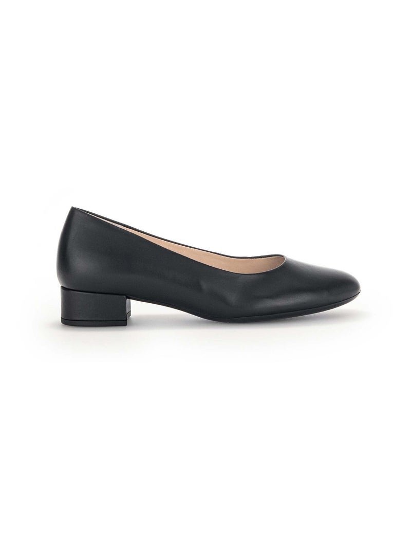 Escarpins  en cuir lisse Gabor Noir Noir - Kiabi