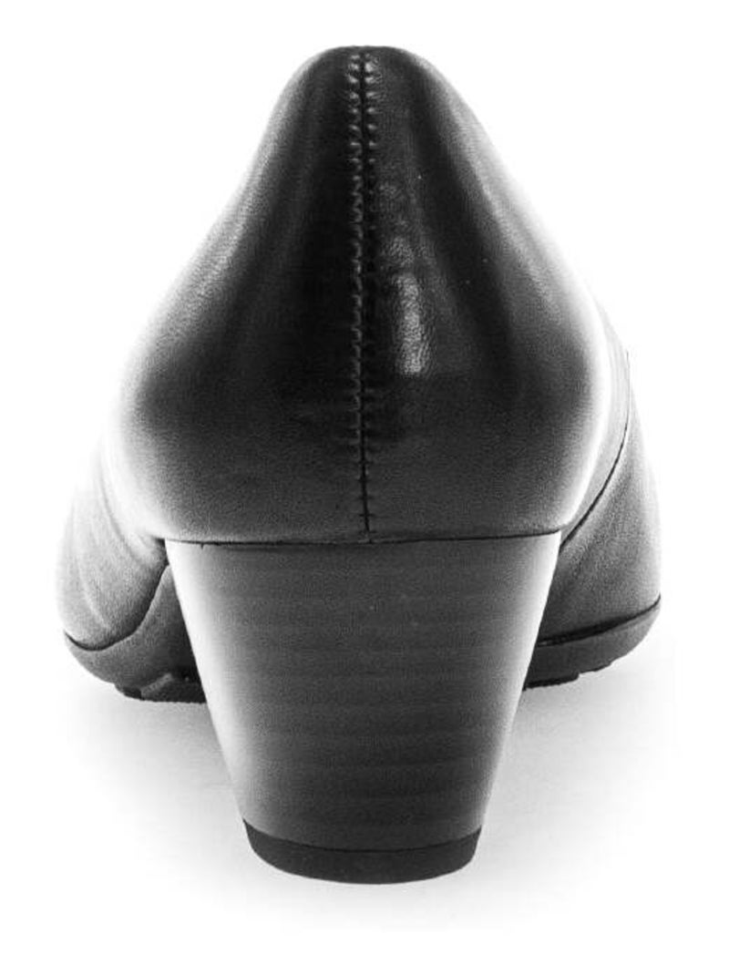 Escarpins  en cuir lisse Gabor Noir Noir - Kiabi