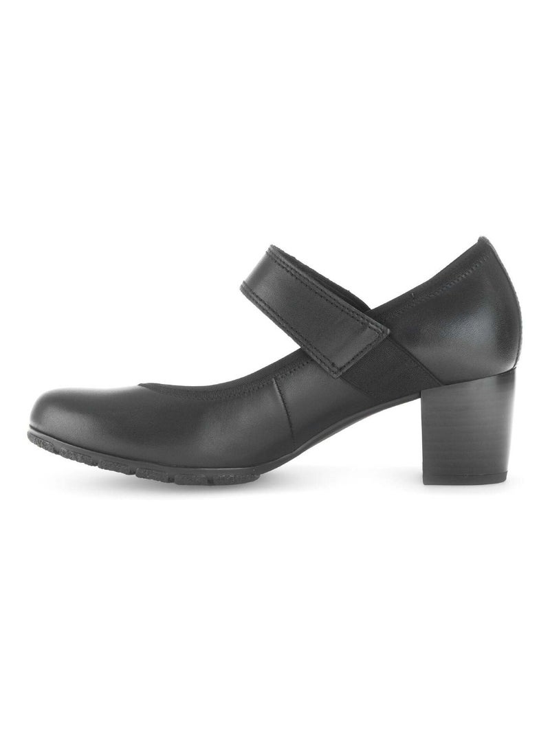 Escarpins  en cuir lisse Gabor Noir Noir - Kiabi