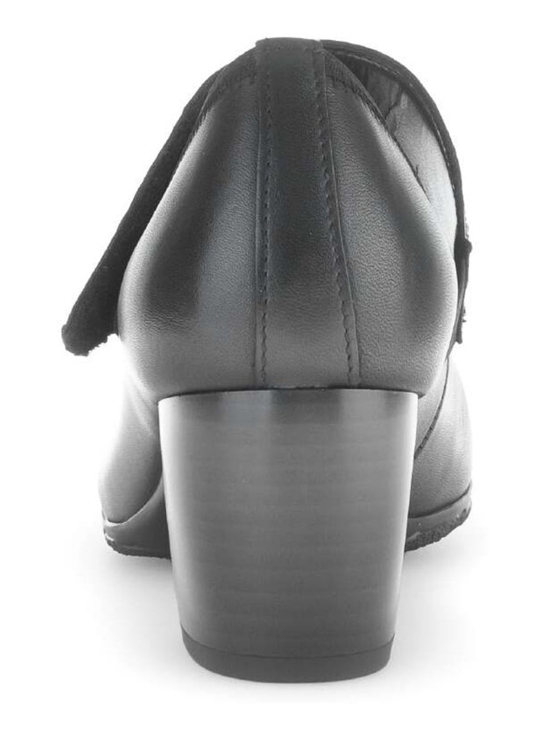 Escarpins  en cuir lisse Gabor Noir Noir - Kiabi