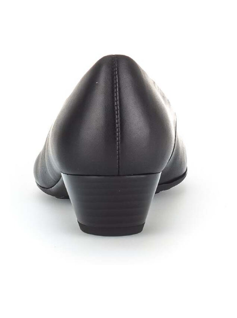 Escarpins  en cuir lisse Gabor Noir Noir - Kiabi