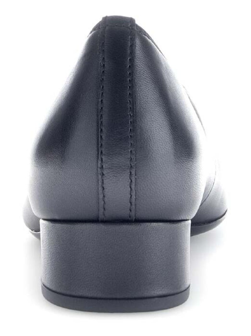 Escarpins  en cuir lisse Noir - Kiabi