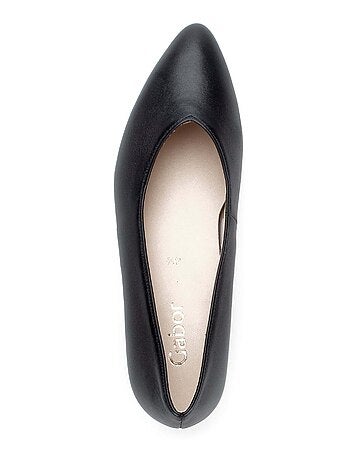 Escarpins en cuir lisse