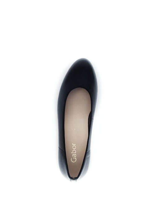 Escarpins  en cuir lisse - Kiabi