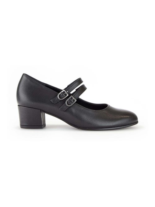 Escarpins  en cuir lisse - Kiabi