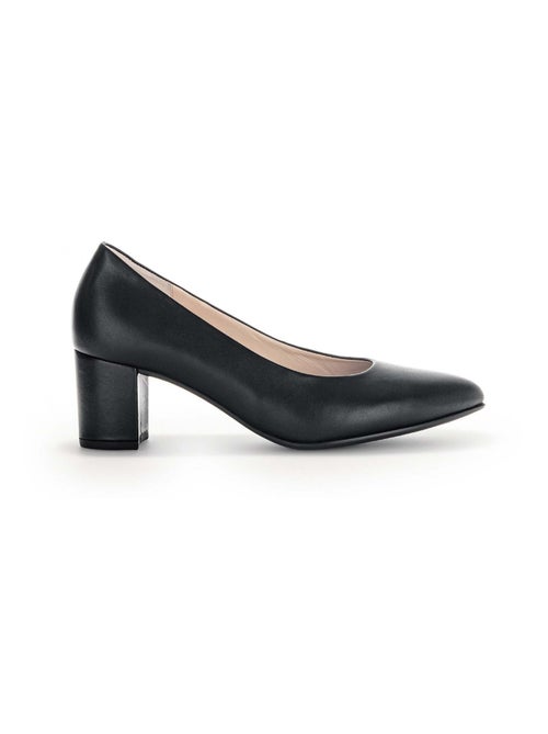 Escarpins  en cuir lisse - Kiabi