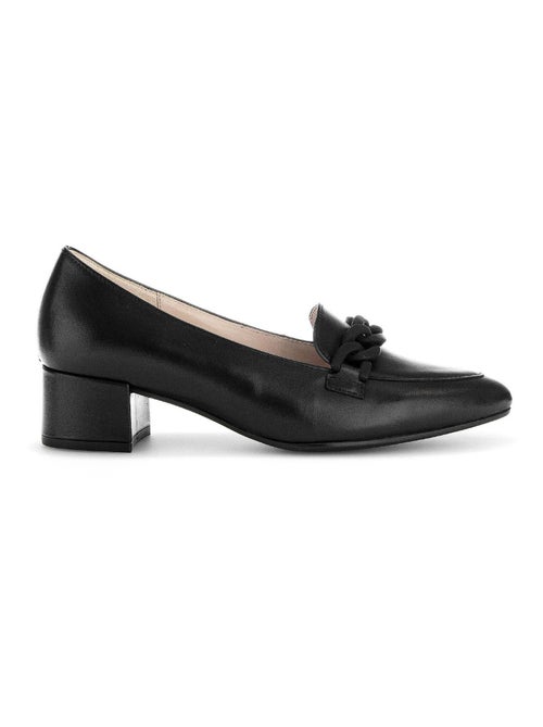 Escarpins  en cuir lisse - Kiabi