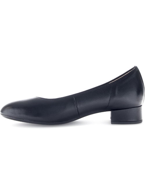Escarpins  en cuir lisse - Kiabi