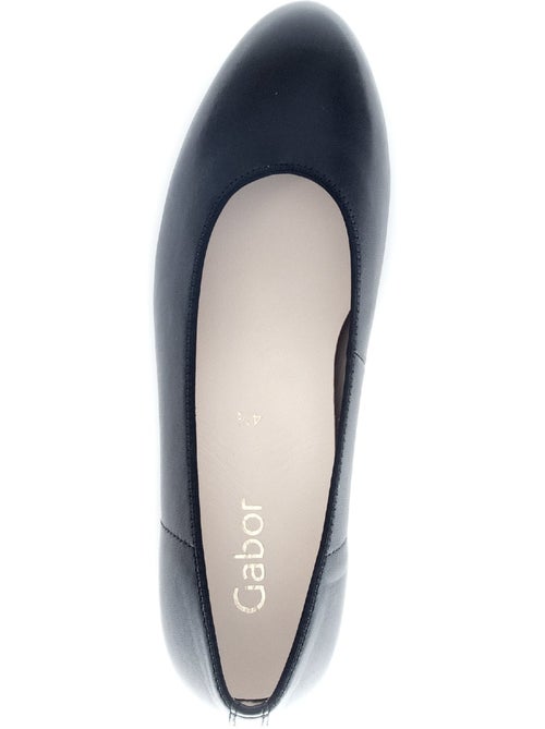 Escarpins  en cuir lisse - Kiabi