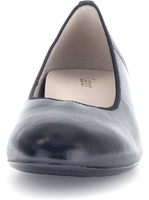 Escarpins  en cuir lisse - Kiabi