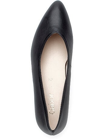 Escarpins en cuir lisse