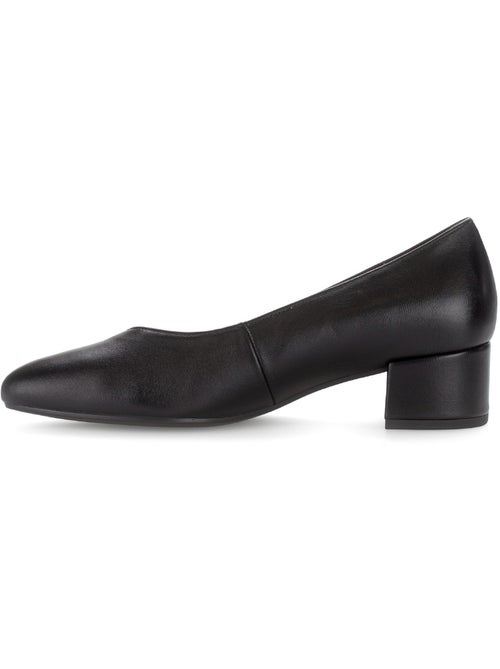 Escarpins  en cuir lisse - Kiabi