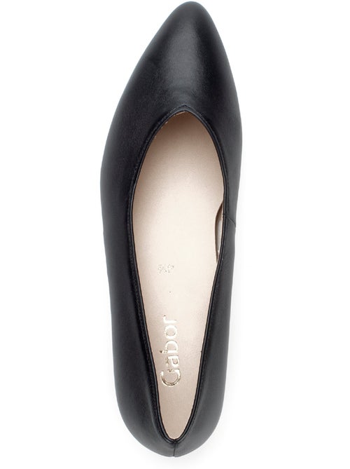 Escarpins  en cuir lisse - Kiabi