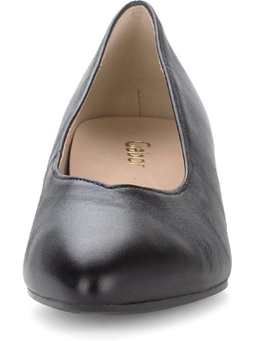 Escarpins  en cuir lisse - Kiabi