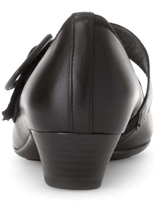 Escarpins  en cuir lisse - Kiabi