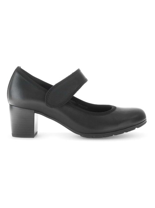 Escarpins  en cuir lisse - Kiabi