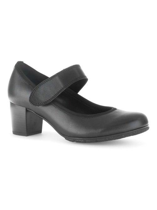 Escarpins  en cuir lisse - Kiabi
