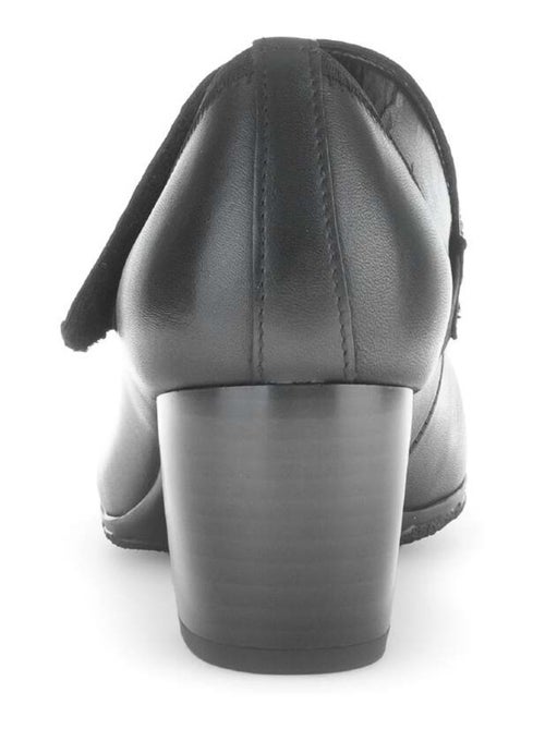 Escarpins  en cuir lisse - Kiabi