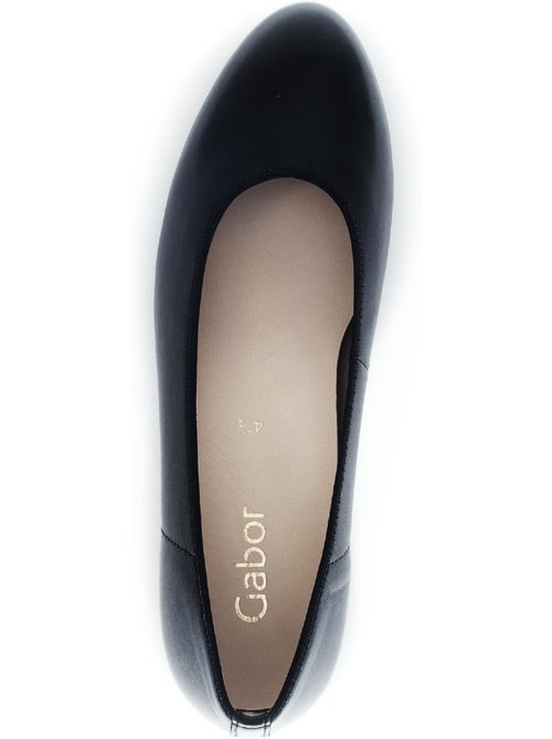 Escarpins  en cuir lisse - Kiabi