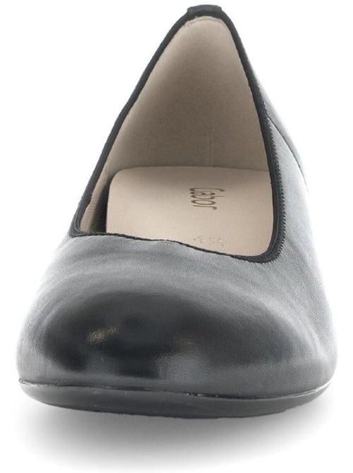 Escarpins  en cuir lisse - Kiabi