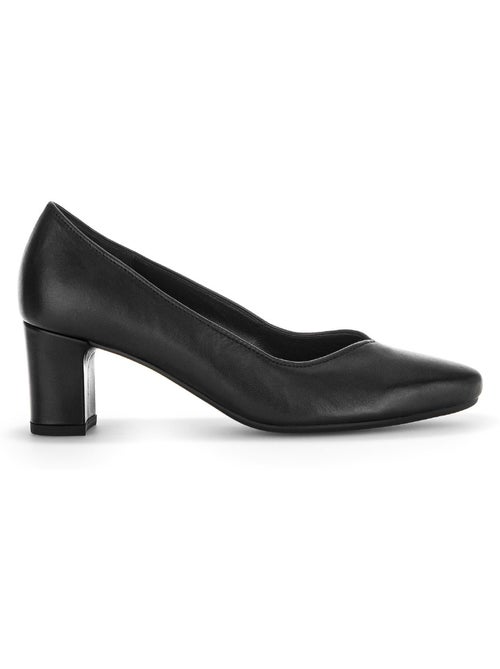 Escarpins  en cuir lisse - Kiabi