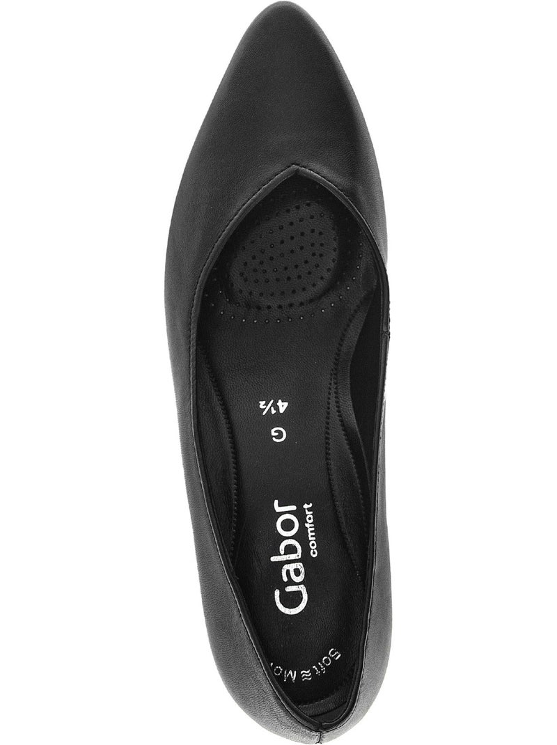 Escarpins  en cuir lisse Noir Noir - Kiabi