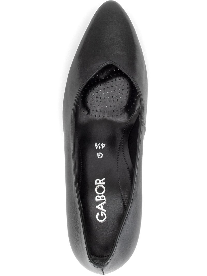 Escarpins  en cuir lisse Noir Noir - Kiabi
