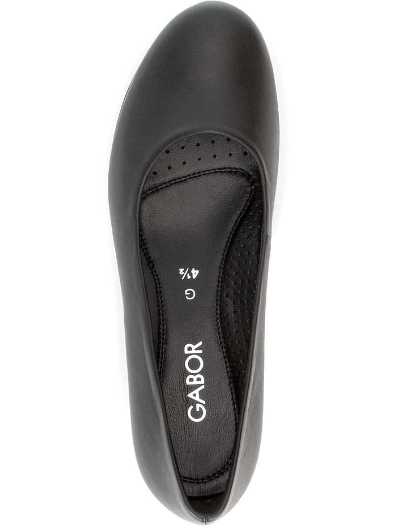 Escarpins  en cuir lisse Noir Noir - Kiabi