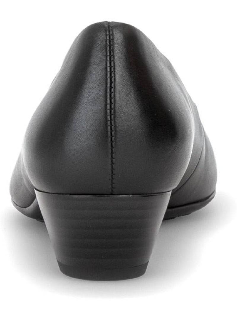 Escarpins  en cuir lisse Noir Noir - Kiabi