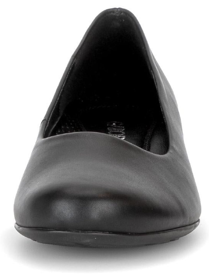 Escarpins  en cuir lisse Noir Noir - Kiabi