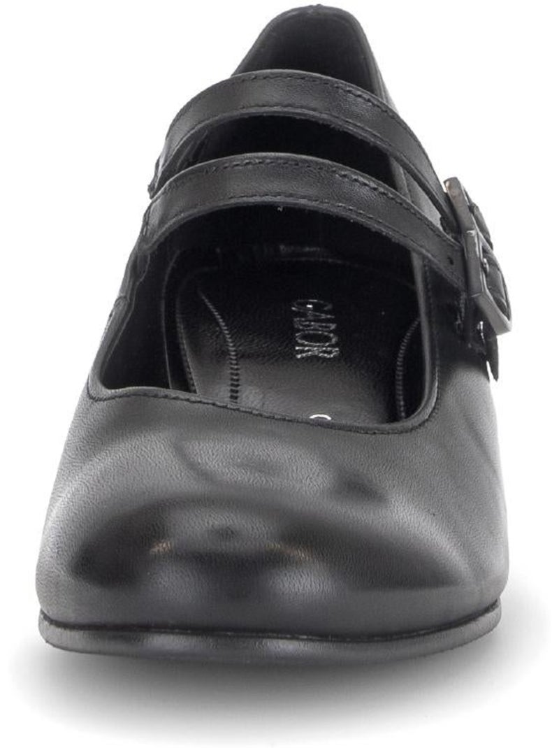 Escarpins  en cuir lisse Noir Noir - Kiabi
