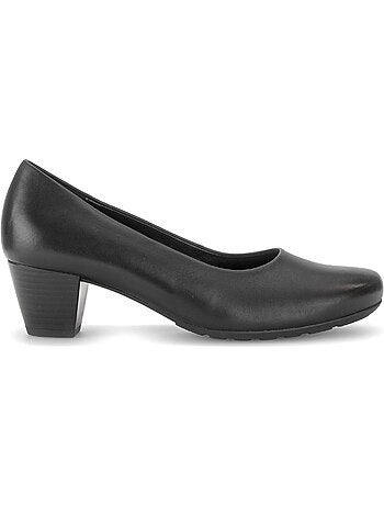 Escarpins en cuir lisse