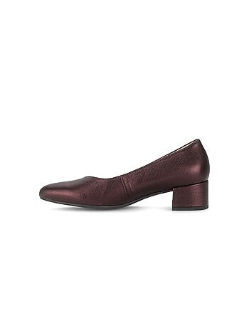 Escarpins en cuir lisse