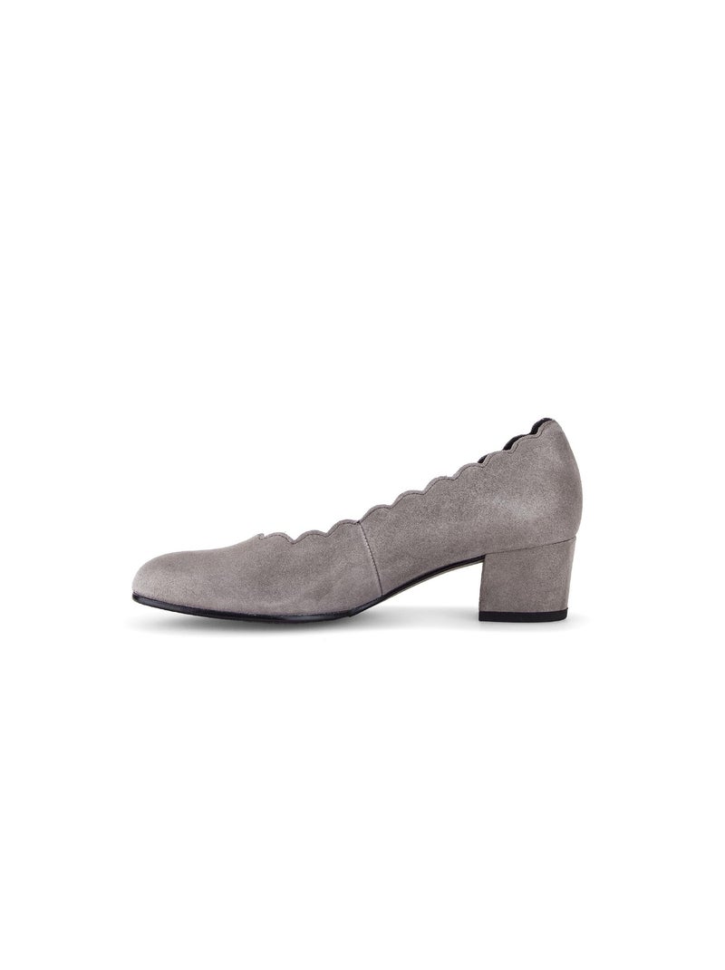 Escarpins  en cuir Marron clair - Kiabi
