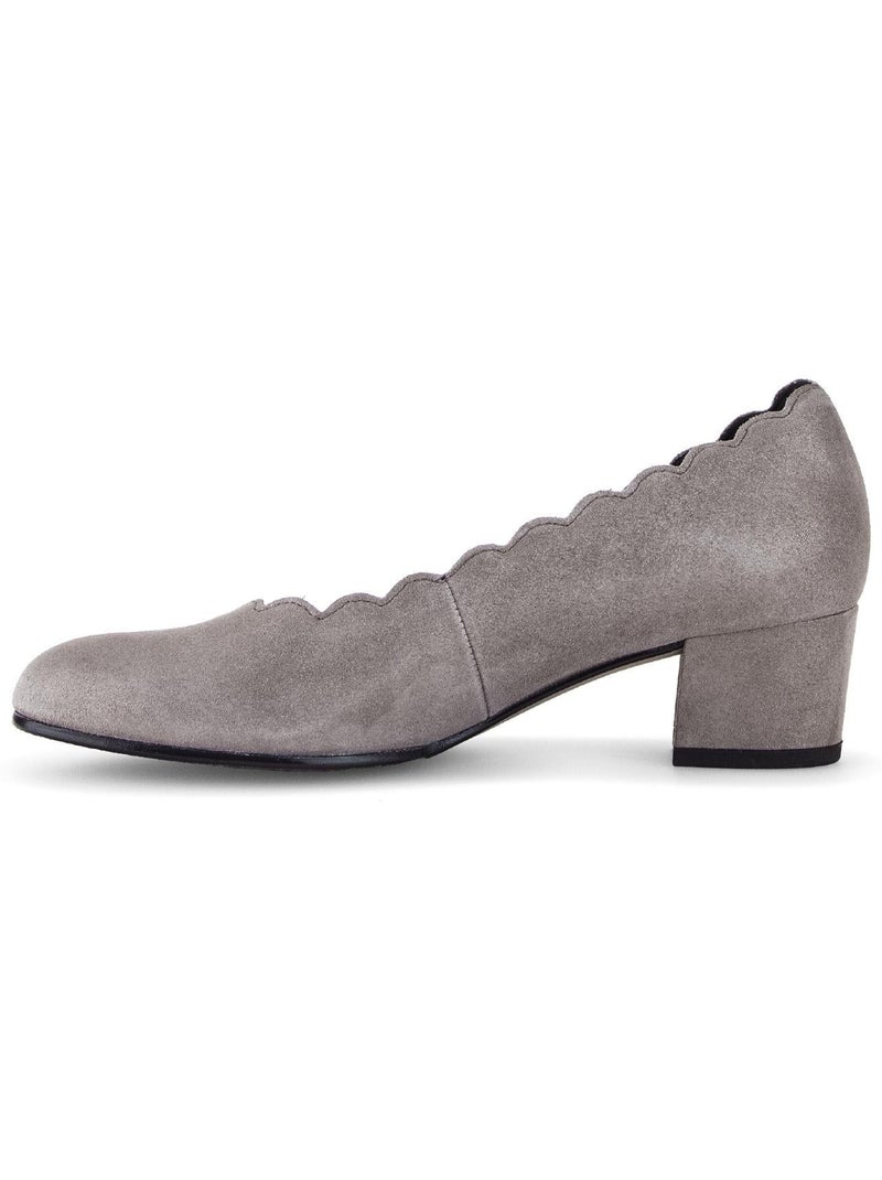 Escarpins  en cuir Marron - Kiabi