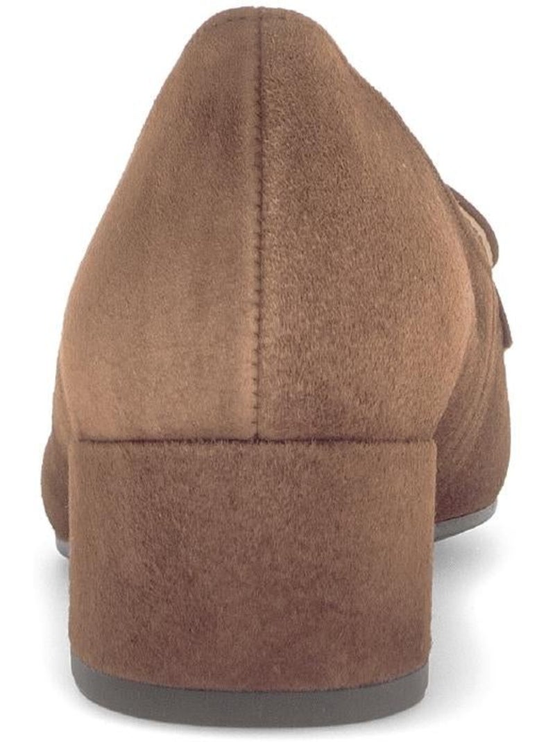 Escarpins  en cuir Marron - Kiabi