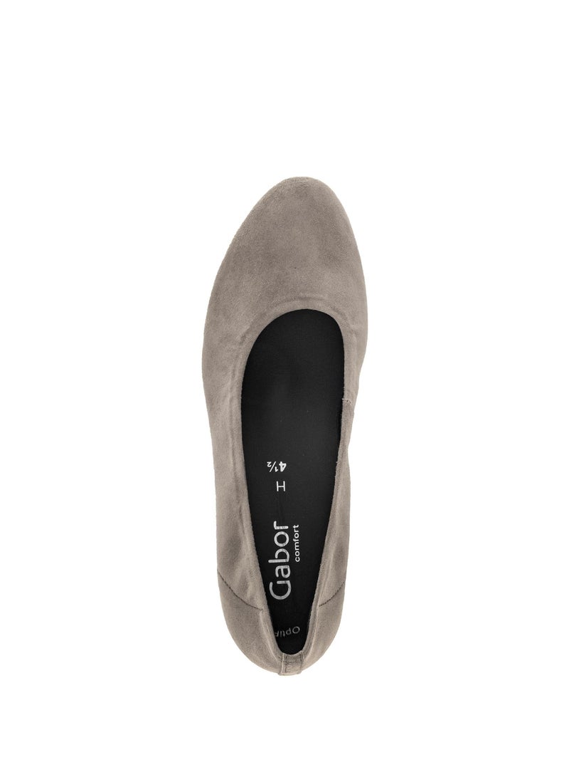 Escarpins  en cuir Marron - Kiabi