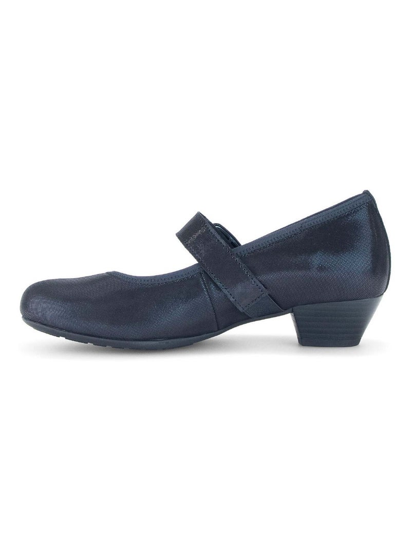 Escarpins  en cuir métalisé Gabor Bleu marine - Kiabi