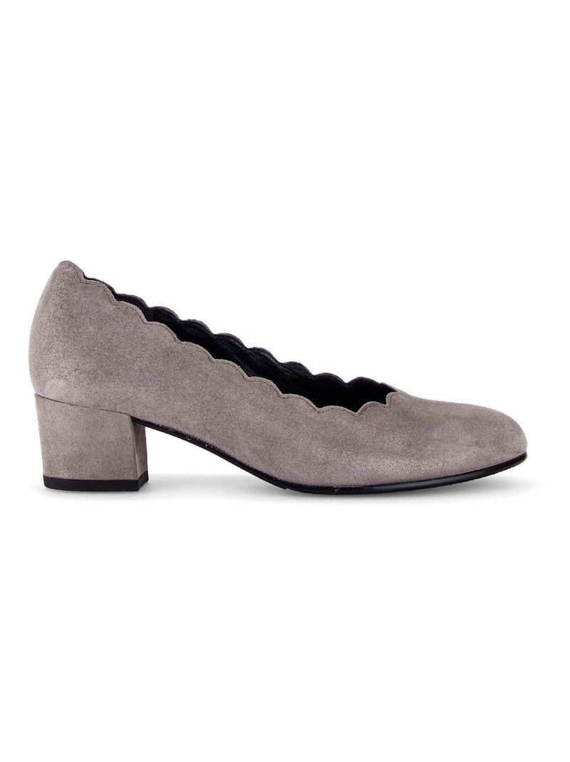 Escarpins  en cuir métalisé Gabor Marron - Kiabi