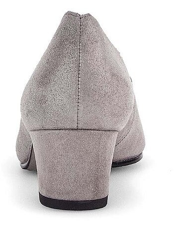 Escarpins en cuir métalisé