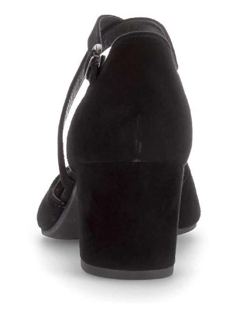 Escarpins  en cuir Noir - Kiabi