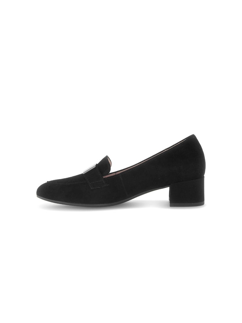Escarpins  en cuir Noir - Kiabi