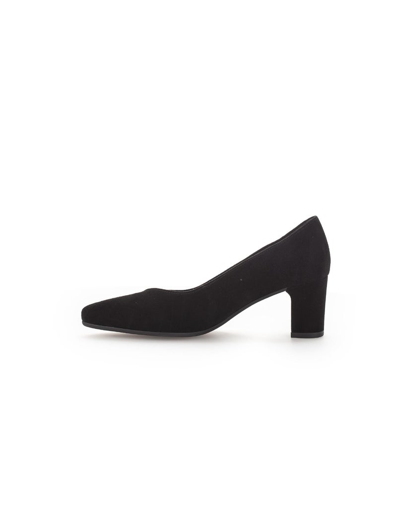 Escarpins  en cuir Noir - Kiabi