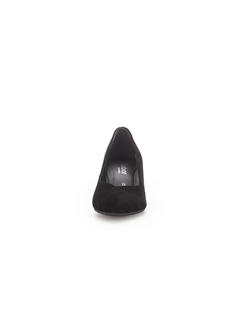 Escarpins  en cuir Noir - Kiabi
