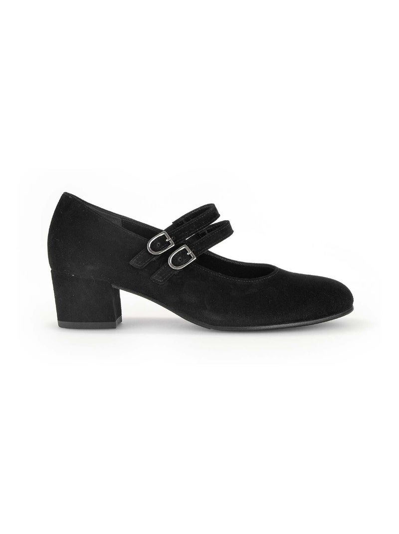 Escarpins  en cuir Noir - Kiabi