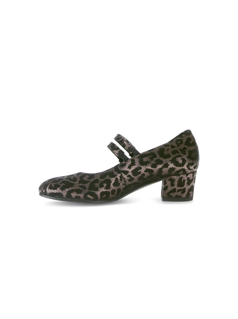 Escarpins  en cuir Noir - Kiabi