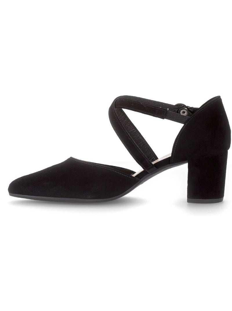 Escarpins  en cuir Noir Noir - Kiabi