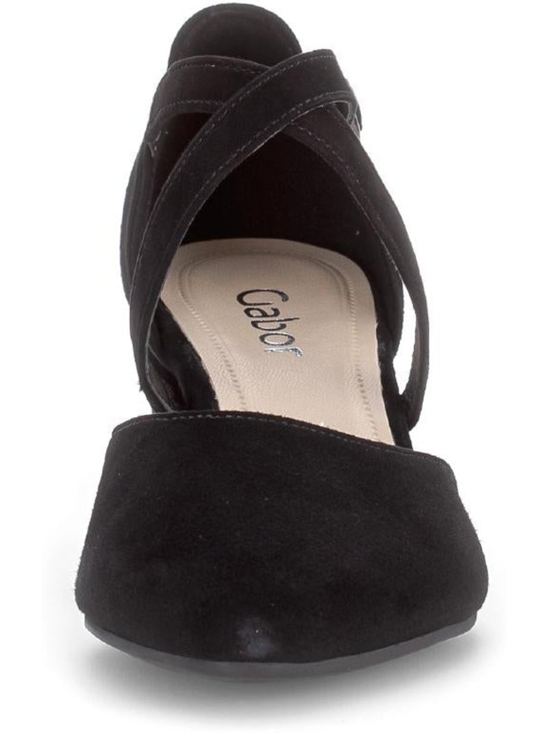 Escarpins  en cuir Noir Noir - Kiabi