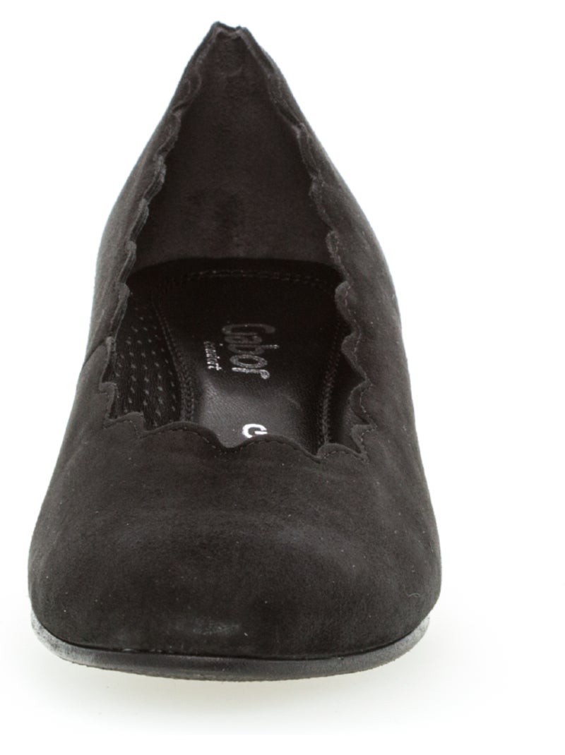 Escarpins  en cuir Noir Noir - Kiabi