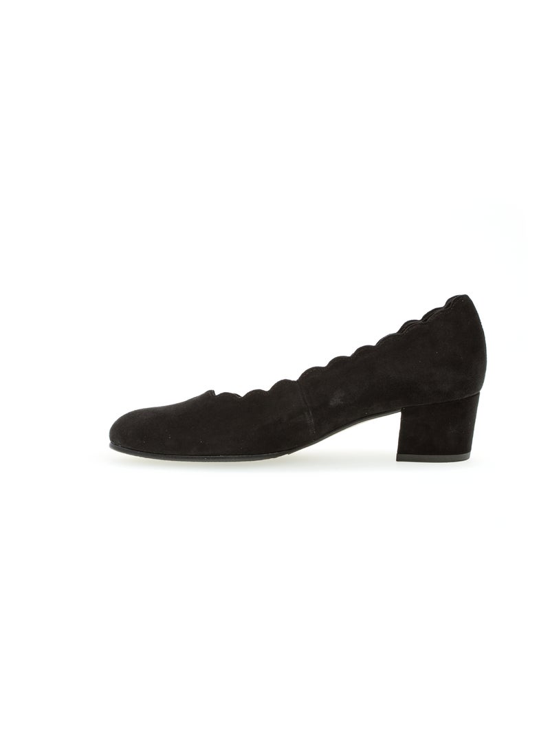 Escarpins  en cuir Noir - Kiabi